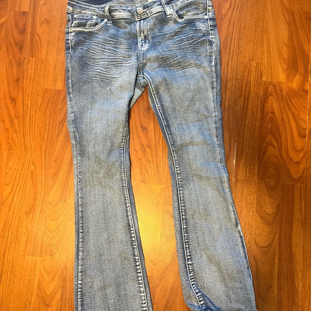 Stylish Light Blue Boot Cut Women's Jeans